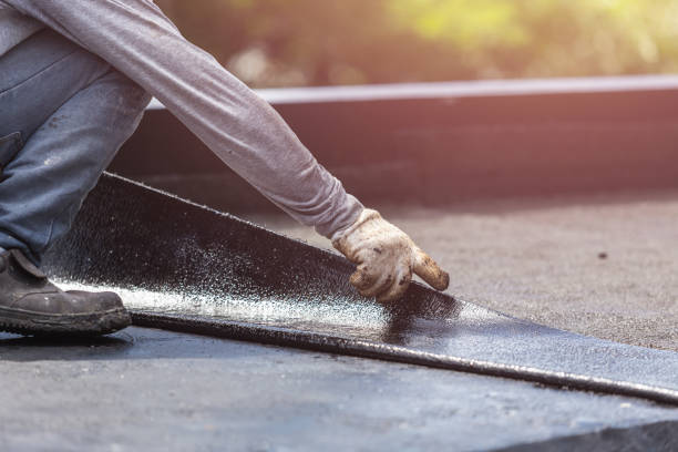 Professional Basement Waterproofing technician working in Sheridan, MI
